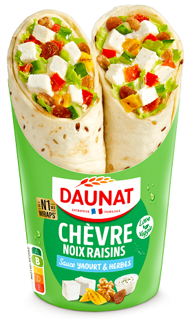 DAUNAT Wraps Chevre Noix