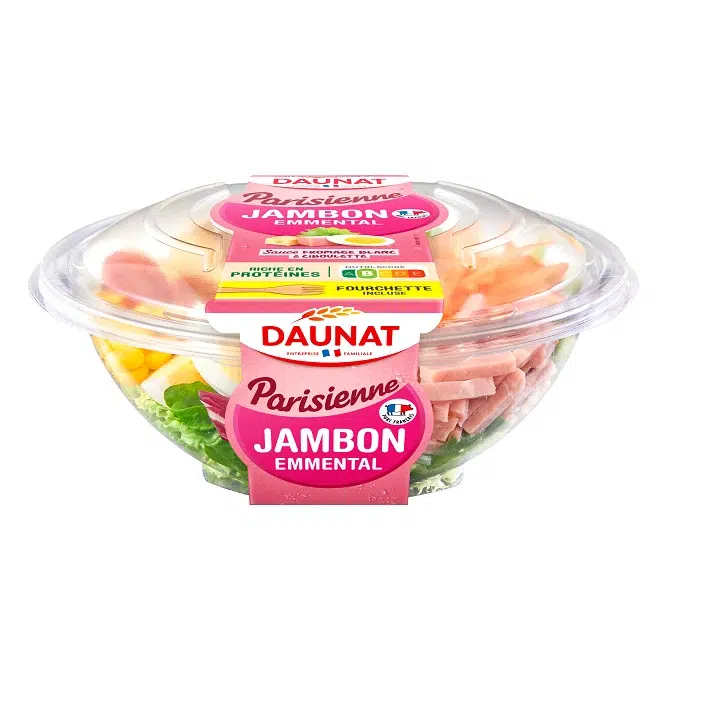 Salade Fraicheur Parisienne Jambon Emmental Crudités Daunat