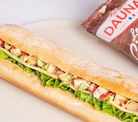 BAGUETTE LE CIABATTA POULET ROTI GRUYERE 200G DAUNAT