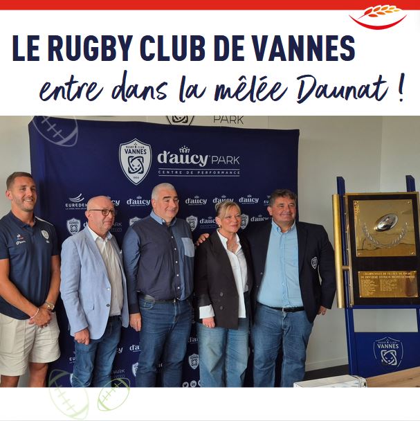 Daunat devient partenaire premium du Rugby Club de Vannes